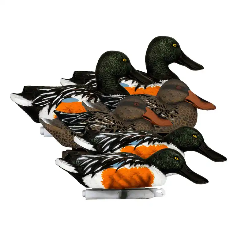 6 Pack Battleship Shoveler Foam Filled Duck Decoys by Higdon Outdoors