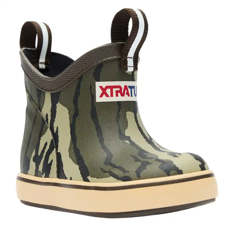 Kids Mossy Oak Bottomland Ankle Deck Boot by Xtratuf