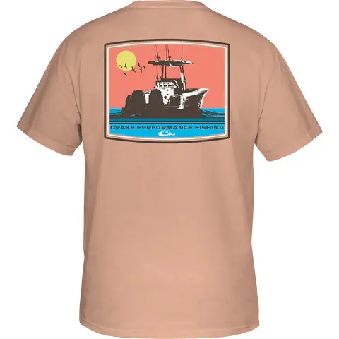 Offshore Sunset Short Sleeve Tee by Drake Waterfowl