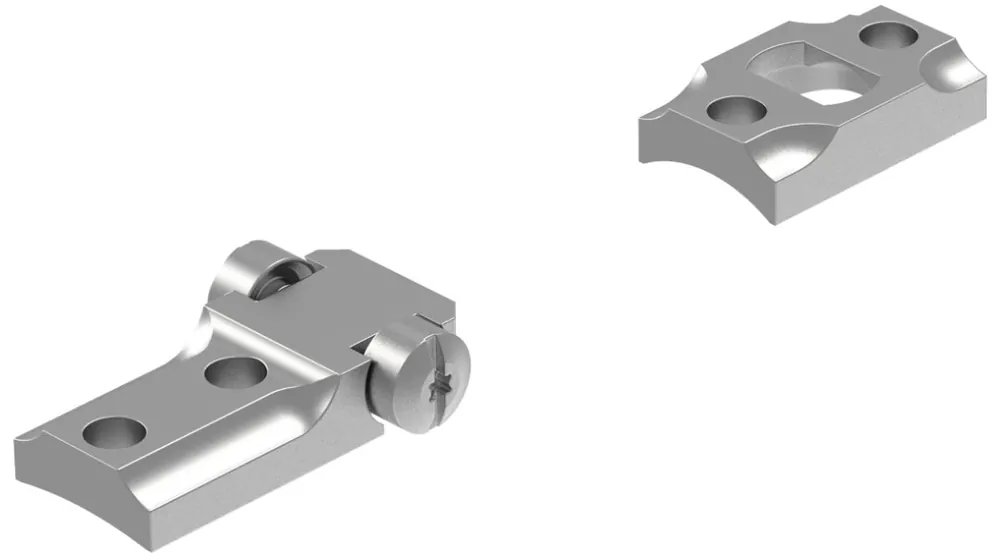 Standard 2 Piece Dove Tail Scope Mount Base Silver for Remington 700 by Leupold