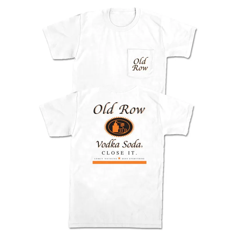 The Vodka Soda Pocket Tee Shirt by Old Row