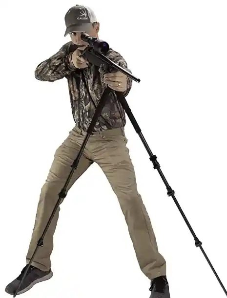 Axial Shooting Stick Bipod with a 61 inch Max Height in Olive by Allen Company