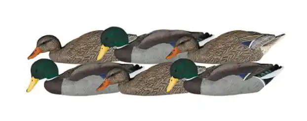 6 Pack X Treme Mallard Skimmer Duck Decoys by Dakota Decoy Company