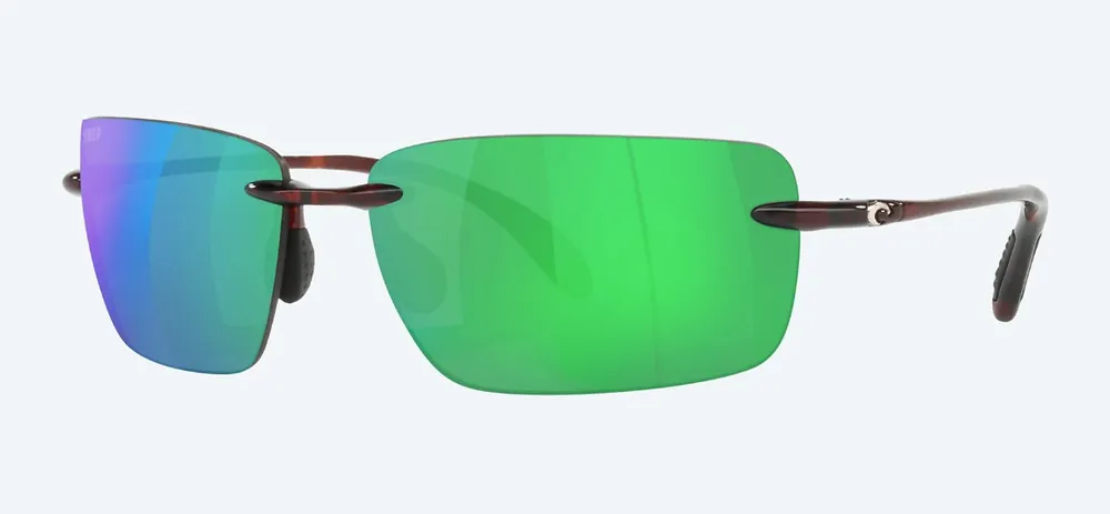 Gulf Shore Tortoise Sunglasses with Green Mirror Polarized Polycarbonate by Costa Del Mar