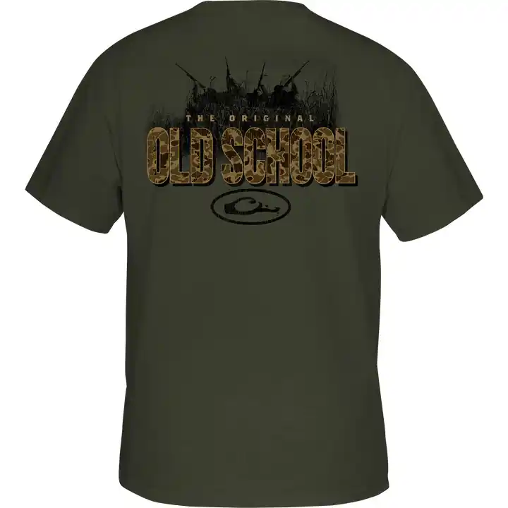 Men‘s Original Old School Short Sleeve Graphic Tee Shirt by Drake