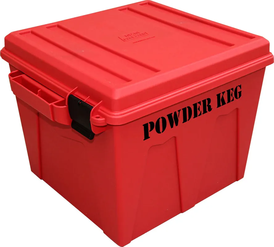 Powder Keg Reloading Power Storage Container in Red by MTM Case Gard