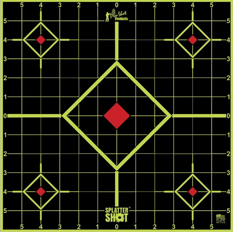 Long Range 17.75" SplatterShot Sight In Target by Pro-Shot