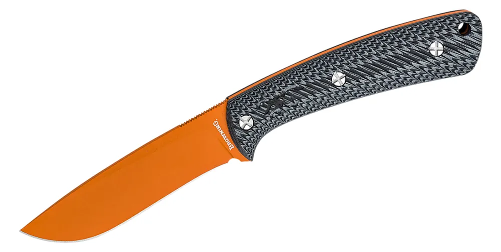 3.5 Back Country Fixed Orange Blade Micro Knife by Browning