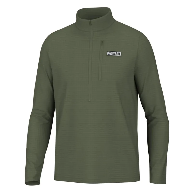 Waffle Half Zip Pullover by Local Boy Outfitters