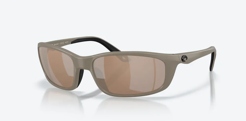 Brine II Matte Sand Sunglasses with 580G Copper Silver Mirror polarized lenses by Costa Del Mar