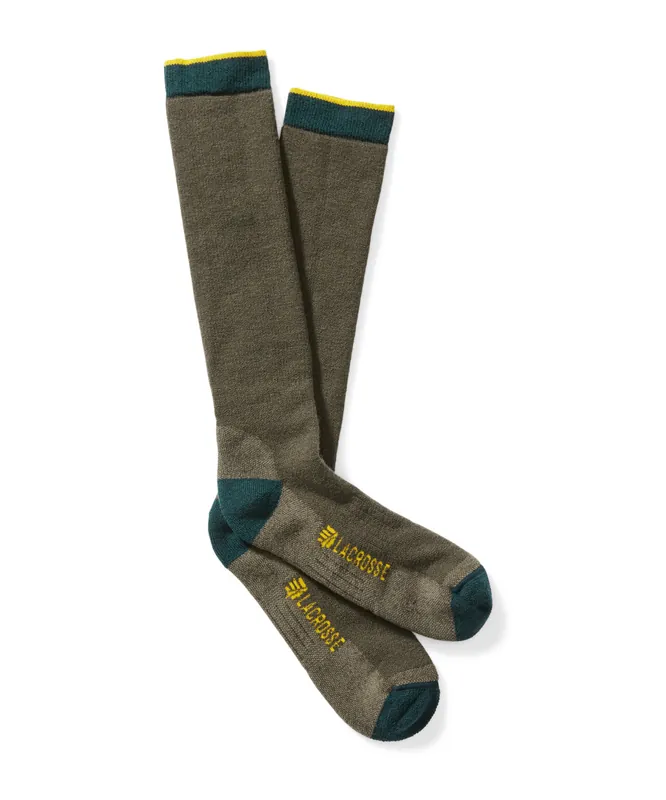 Classic Midweight Over Calf in OD Green Socks by Lacrosse Footwear