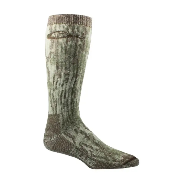 Midweight Merino Camo Mid Calf Hunting Sock by Drake