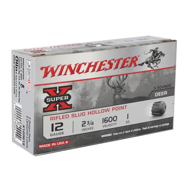 Winchester Super X 1,600 fps 2-3/4" 1 oz Hollow Point Rifled Slug Shotgun Ammunition