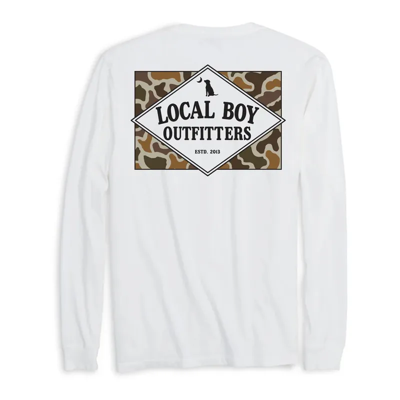 Vintage Founder‘s Flag Long Sleeve Tee Shirt by Local Boy Outfitters