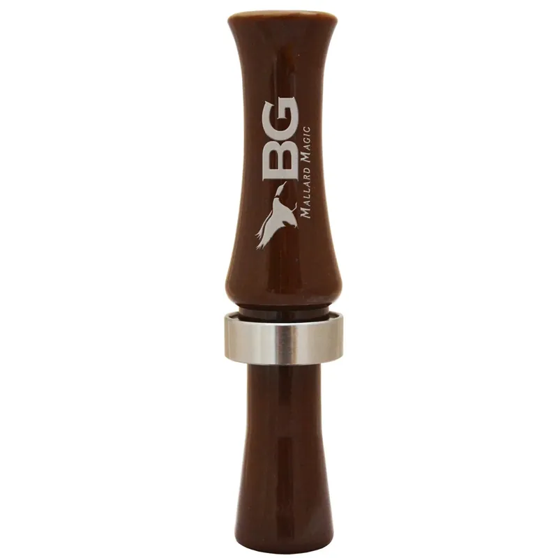 Brown Mallard Magic Double Reed Poly Duck Call by Buck Gardner