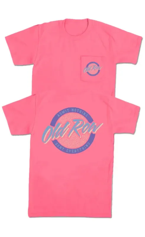 Men‘s Circle Logo Short Sleeve Pocket Graphic Tee Shirt by Old Row