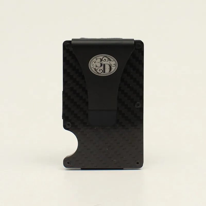 3-D Belt Gun Metal Black Smart Wallet by Ariat