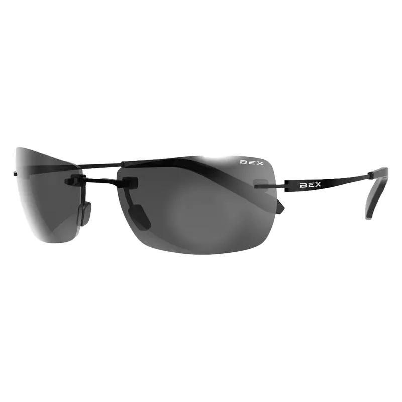 Fynnland X Sunglasses in Black Frames and Gray Lenses by BEX Sunglasses