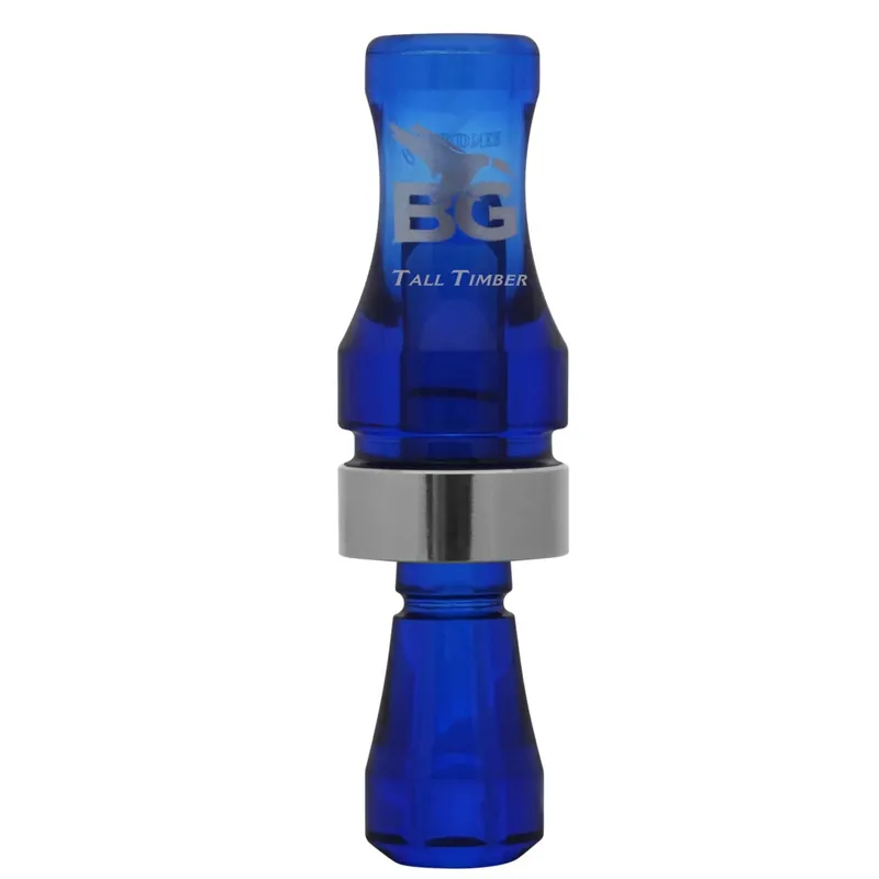 Blue Tall Timber Poly Single Reed Duck Call by Buck Gardner
