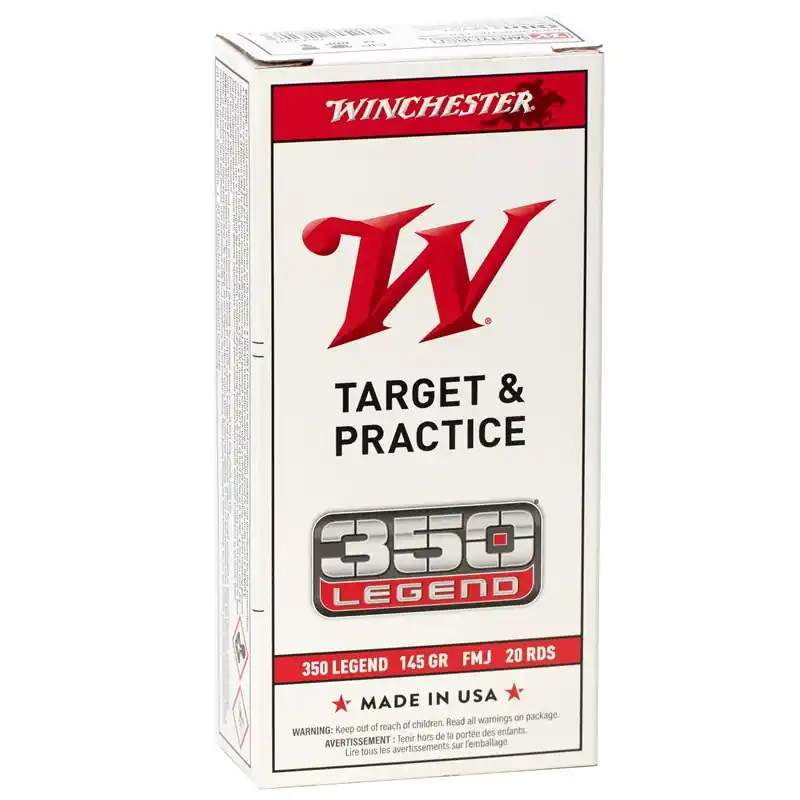 Winchester Target & Practice 2,250 fps 350 Legend 145 Grain Full Metal Jacket Rimfire Ammunition
