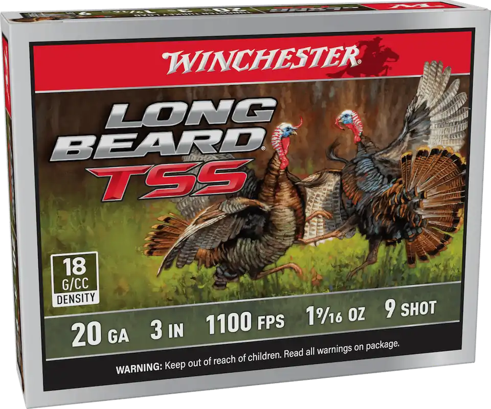 Winchester Long Beard TSS 1100FPS 20ga 3" 1-9/16oz 9 Shot Shotgun Ammunition