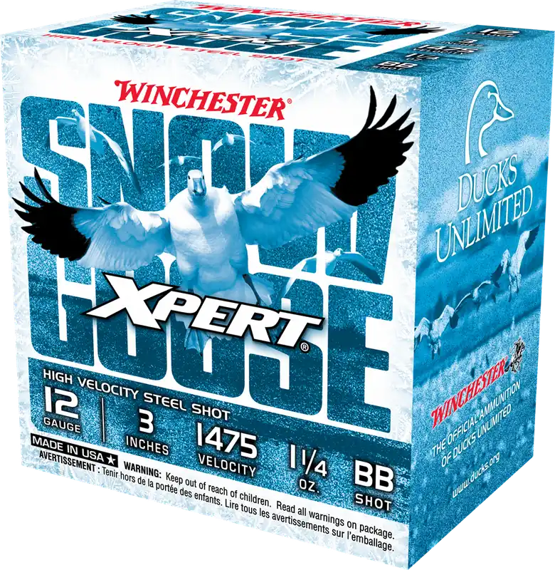 Winchester Xpert Snow Goose 1,475 fps 12 Gauge 3" 1-1/4 oz BB Steel Shot Shotgun Ammunition