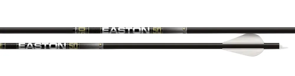 2 Inch 50 Grain 5.0 Fletched Arrow Blazer Vane with Steel One Piece Outs & High Opacity by Easton Archery