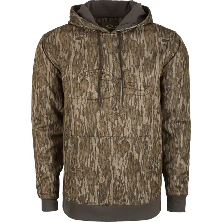 Back Eddy Embossed Solid Hoodie for Men, by Drake Waterfowl