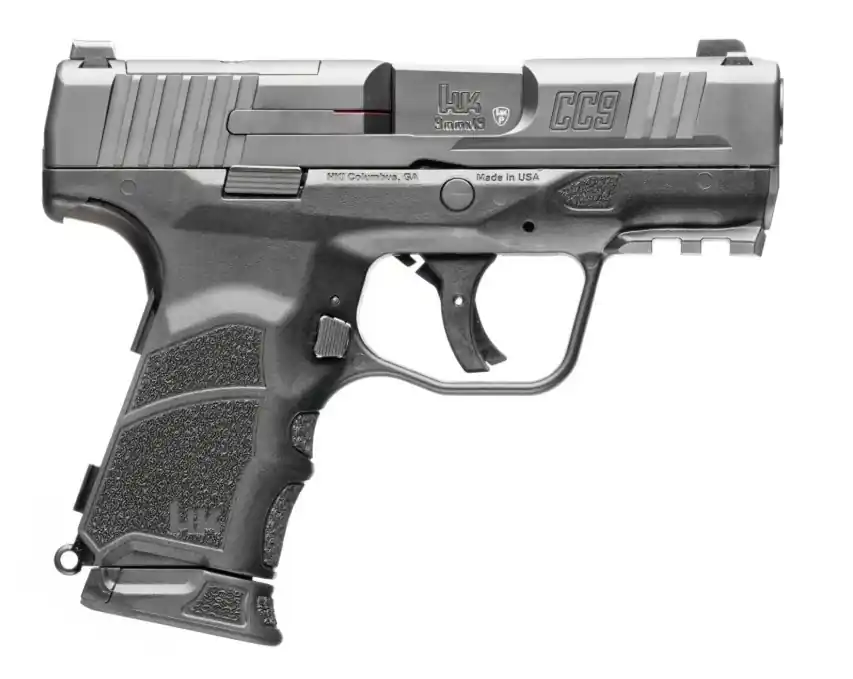 Heckler & Koch CC9 OR 9mm Luger Caliber 3.32" Barrel Semi Auto Black FInish Handgun with 2 Magazines