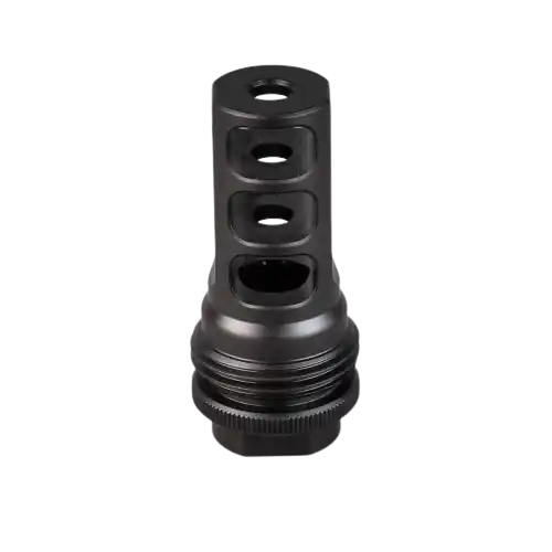 ASR Compatible 3 Port Muzzle Brake .460 Bore for 11/16x24 Threaded Barrel by SilencerCo