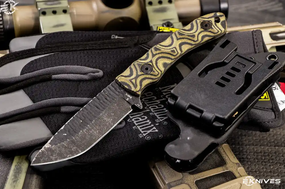 GP2 G-10 Camo Handle Knife by Stroup Knives