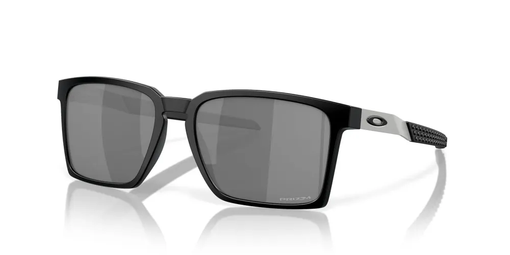 Exchange Sunglasses with Satin Black Frames and Prizm Black Lenses by Oakley