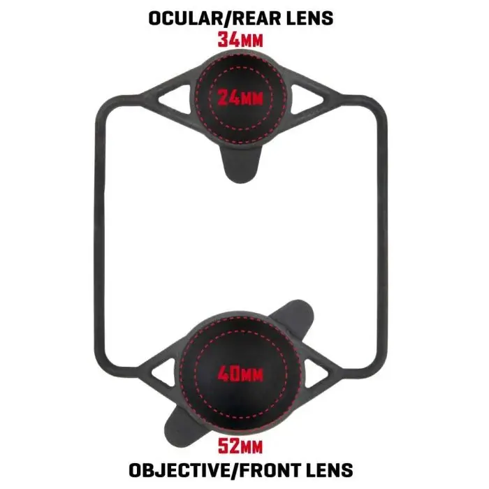 Stretchable Large Scope Double Cover to 56mm Scopes in Black by Allen Company