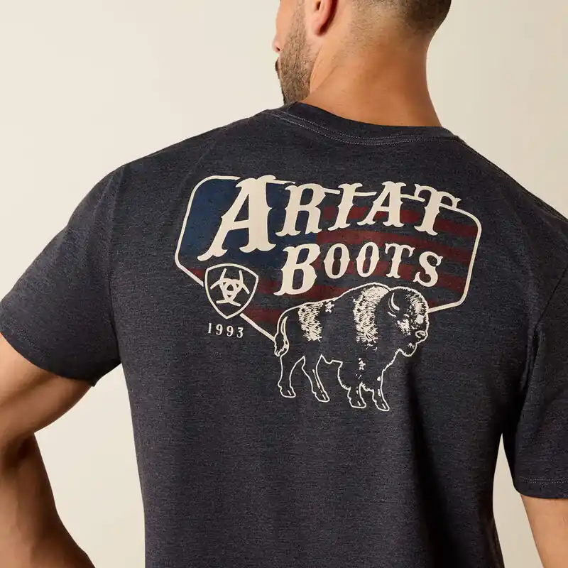 American Bison Classic Fit Short Sleeve Tee Shirt by Ariat