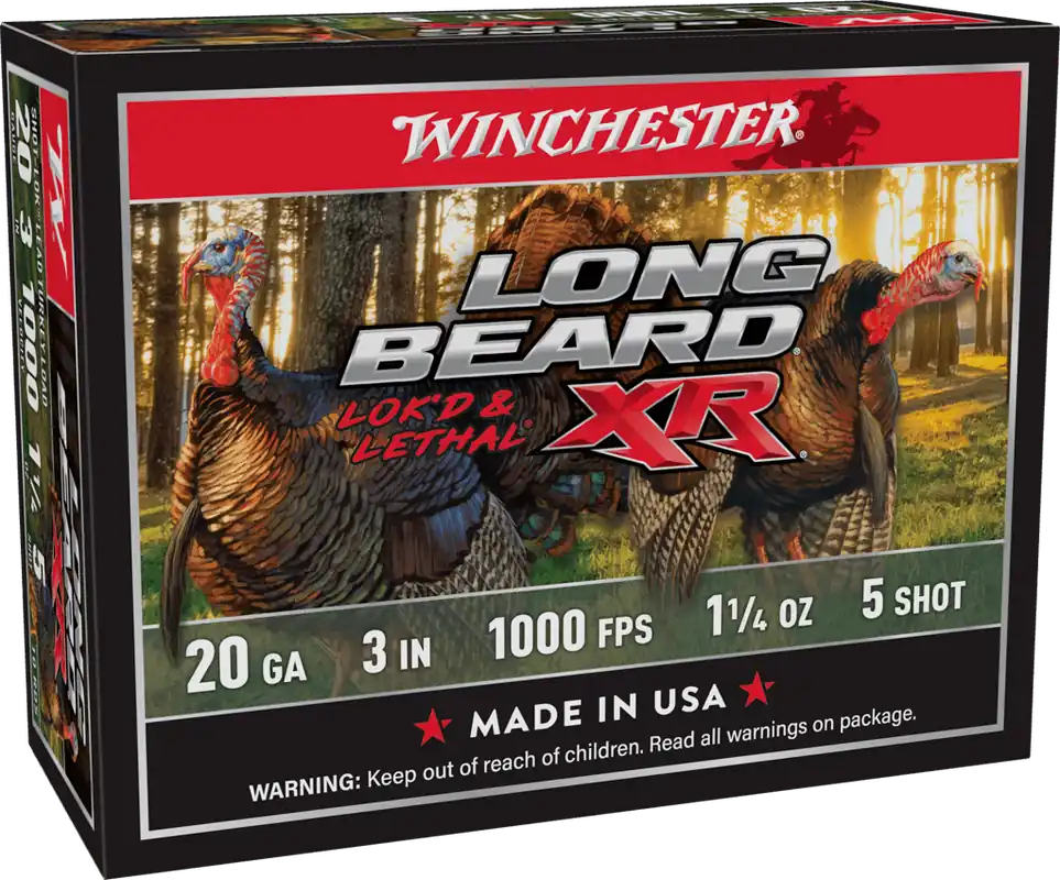 Winchester Long Beard XR 1,000 fps 20 Gauge 3" 1-1/4 oz 5 Shot Shotgun Ammunition