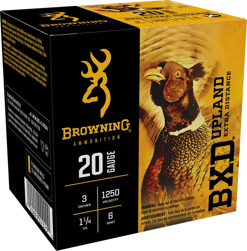 Browning 1250fps 20 Gauge 3" 1-1/4oz 6 BXD Upland Shotgun Ammunition