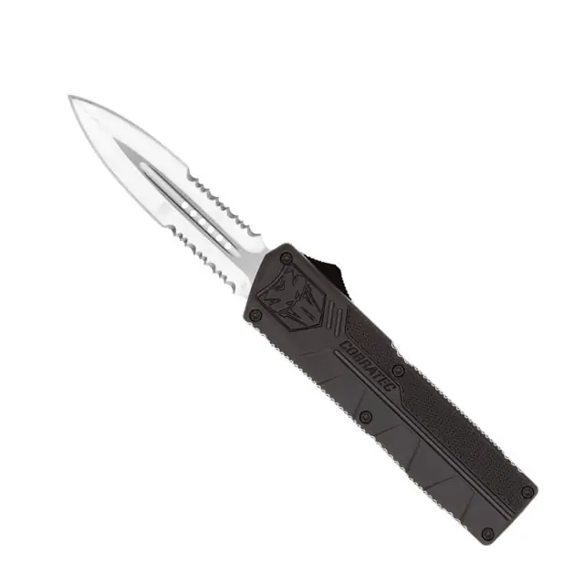 Black Lightweight Dagger 2 Sided Serrated by Cobratec
