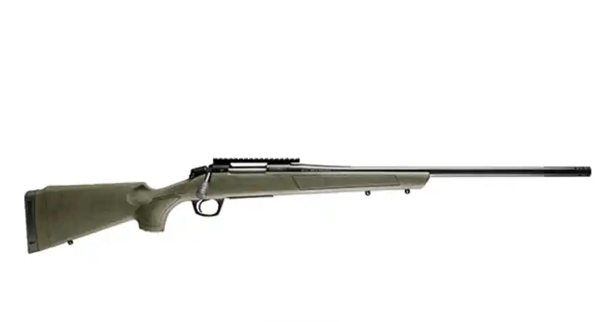 Cascade 22 Creedmoor Bolt Action Rifle 20MOA Pic Rail with 22 Inch Threaded Barrel and Omni Brake in ODG Stock by CVA