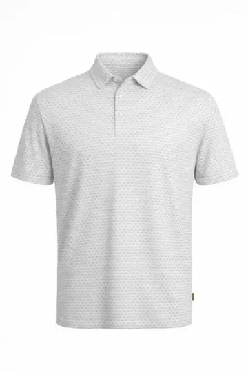 Range Pointer Polo Short Sleeve Shirt in White by Heybo