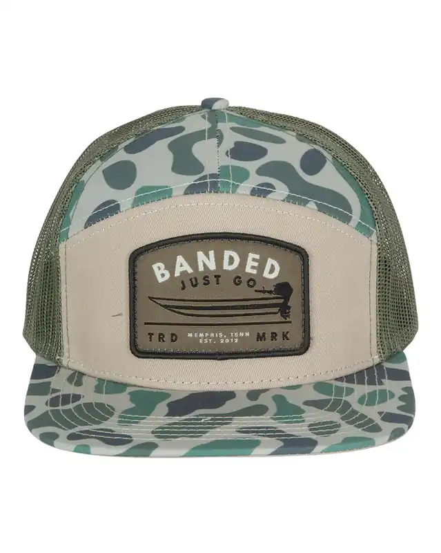 Adult Lost Just Go Mesh Snapback Hat by Banded