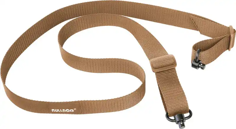 Tan 2 Point Gun Sling with Quick Detach Push Button by Bulldog