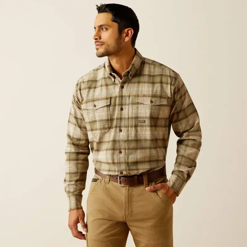 Flannel DuraStretch Work Long Sleeve Shirt by Ariat