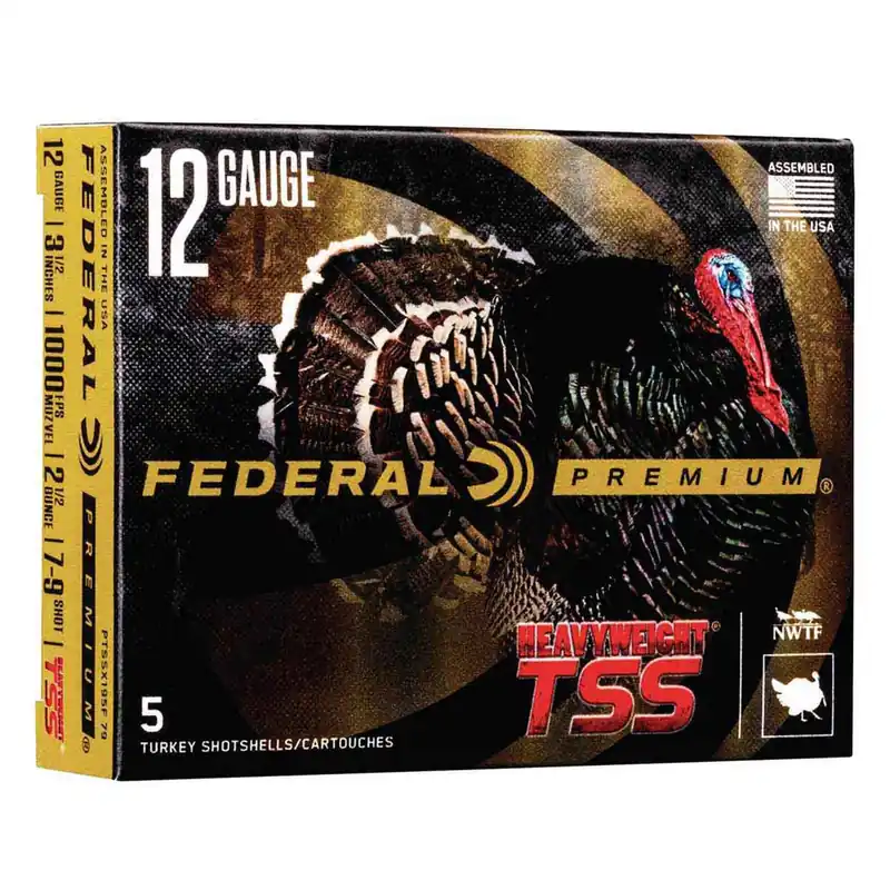 Federal Heavyweight TSS 1,000 fps 12 Gauge 3-1/2" 1-1/2 oz. 7 & 9 Tungsten Shot Shotgun Ammunition