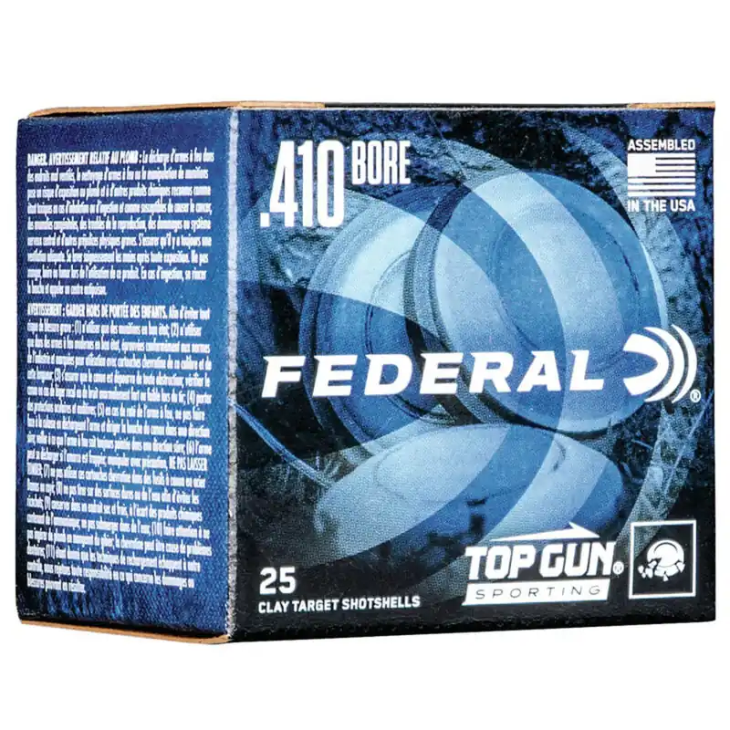 Federal Top Gun 1,330 fps 410 Gauge 2-1/2" 1/2 oz 9 Lead Shot Shotgun Ammunition