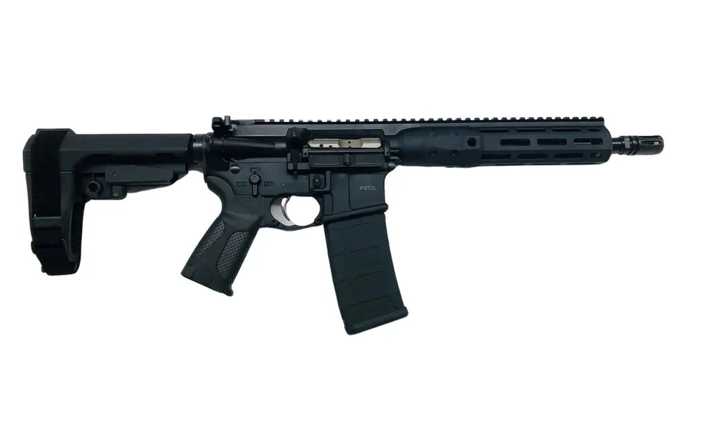 IC Direct Impingement .300 AAC Blackout Semi Auto Pistol with 10.5 Inch Threaded Barrel with SBA3 Brace