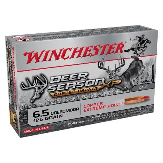 Winchester Copper Impact 2,850 fps 6.5 Creedmoor 125 Grain Extreme Point Rifle Ammunition