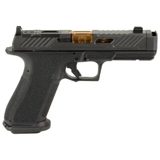 Shadow Systems XR920P Elite Slide 9mm Caliber 4.25" Barrel Semi Auto Handgun with Black/Bronze Finish
