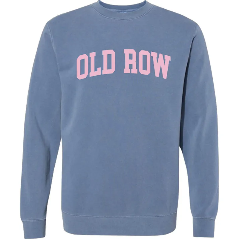 Women‘s Pigment Dyed Crewneck Sweatshirt in Blue by Old Row