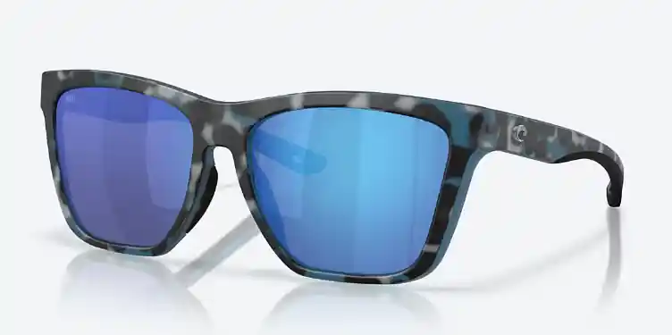 Panga II XL Sunglasses with Deep Water Camo Frames and Blue Mirror Lenses by Costa Del Mar