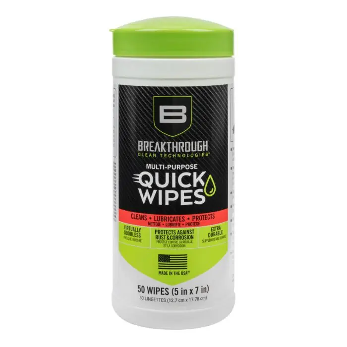 Allen Company 50-Pack Canister Multi-Purpose CLP Quick WIpes 5 x 6" by Breakthrough